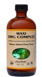 Maxi Health Kosher Liquid DMG Complex Cherry Flavor 8 OZ